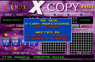 Screenshot of X-Copy v8.5 trojan